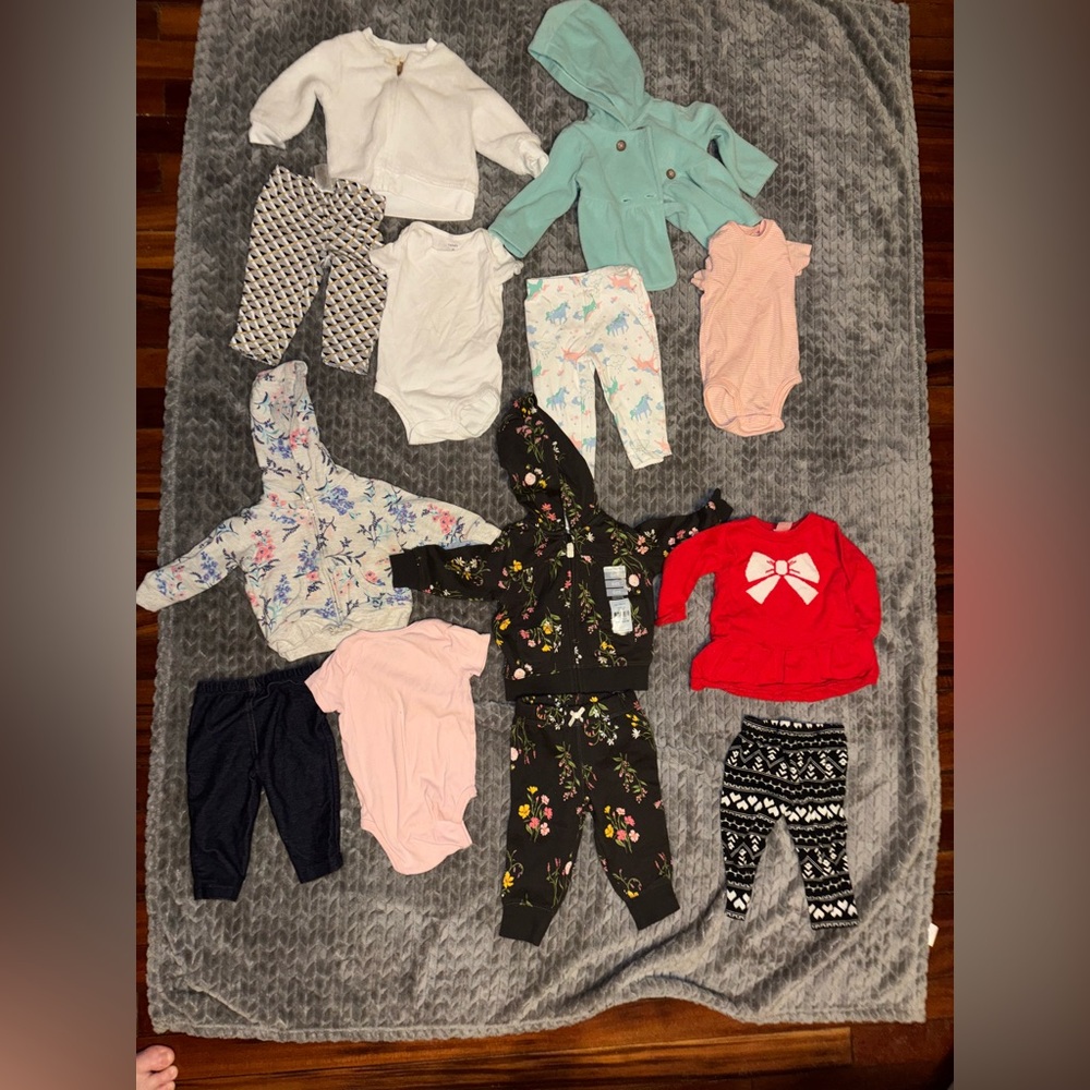 Carter’s brand winter 3 - 6 month baby girl sets